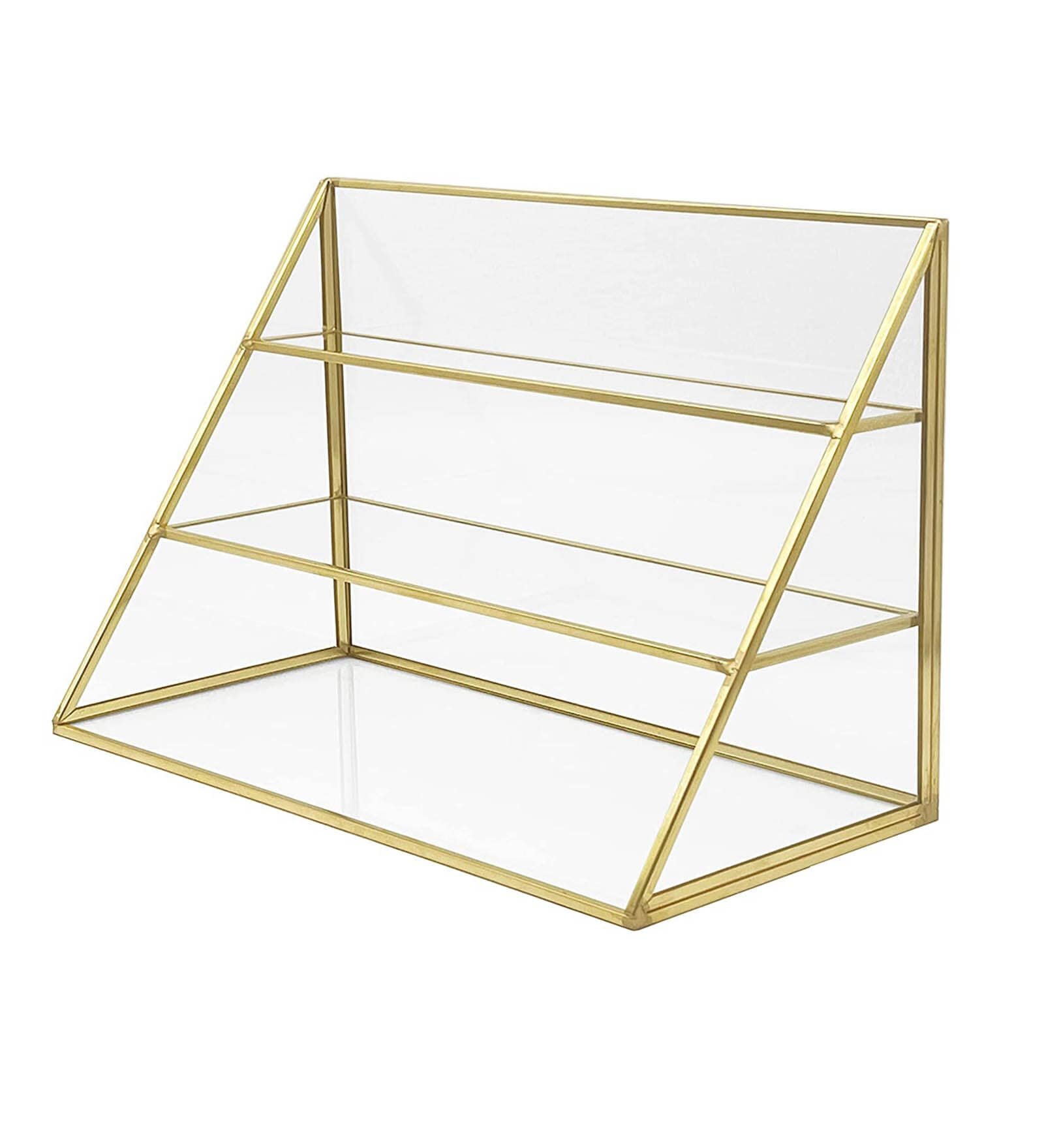 Gold & Metal Storage Make Up Organiser